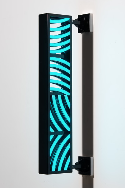Callum Morton City Lights #8, 2026; steel, powder coating, lights; 106 x 34 x 12 cm; enquire