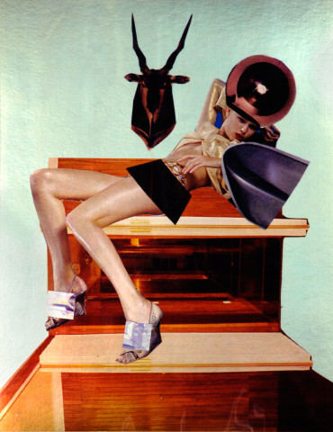 Jacqueline Fraser "That B-grade Matthew Barney groupie has the mind of a newt.", 2007; 100 x 100 cm (framed); enquire