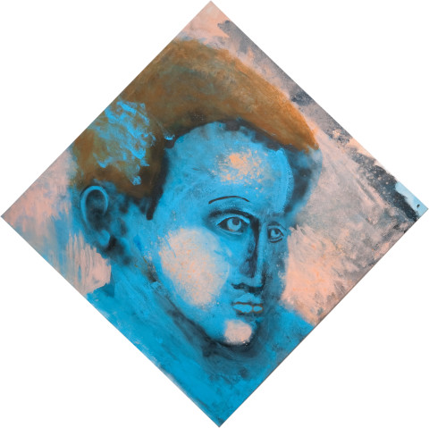 Tony Clark Caliban (The Tempest), 2011; acrylic and permanent marker ink on canvas; 216 x 216 cm; enquire