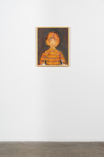 installation view; Linda Marrinon Portrait of Rose Nolan, 2025; oil on canvas; 63.5 x 52.5 cm; enquire