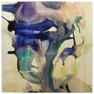 Dale Frank Umbilicus Bracket creep Brain Wash Dead Loss, 2007; varnish on canvas; 200 x 200 cm; enquire