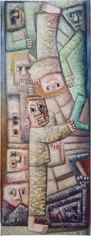 Keith Looby Before the Body Bureau, 1982; oil on canvas; 290 x 152 cm; enquire