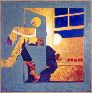 Gunter Christmann In, 1992; oil on canvas; 122 x 122 cm; enquire
