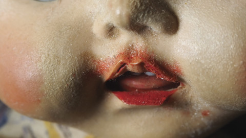 Destiny Deacon Dolly Lips (C), 2017; from the series Dolly Lips; lightjet print; 23.5 x 39 cm; Edition of 5 + 2 APs; enquire