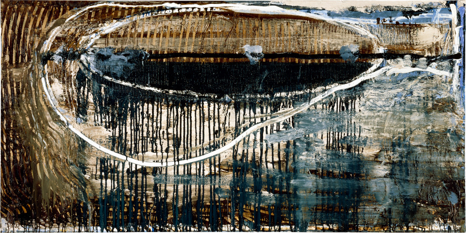 John Firth-Smith, Oyster, 1985; oil on linen; 91 x 183 cm