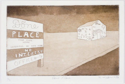 Noel McKenna Done Place, 1996; etching; 12.8 x 20.4 cm; enquire