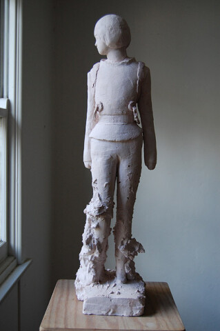 Linda Marrinon Cosmonaut with Moondust, 2010; Tinted plaster; 74 x 24 x 21 cm; enquire