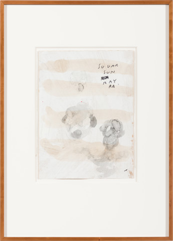 Newell Harry Untitled, 2005; ink, marker, pencil, bitumen wash and gesso on craft paper; 71 x 51 cm; (framed); enquire