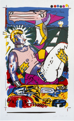 Juan Davila Beauty and the Beast, 1982; oil on canvas; 137 x 137 cm; enquire