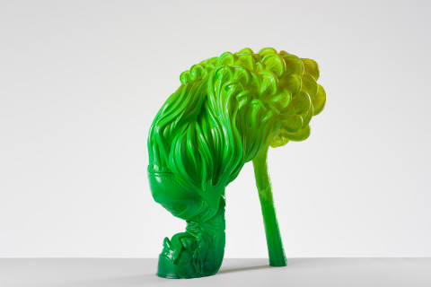 Patricia Piccinini Shoeform (Tresses), 2019; resin and automotive paint; 58 x 35 x 52 cm; Edition of 3 + 1 AP; more info; enquire