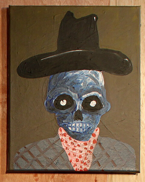 David Griggs Frat of the Obese 26, 2011; acrylic on canvas; 46.5 x 36 cm; enquire