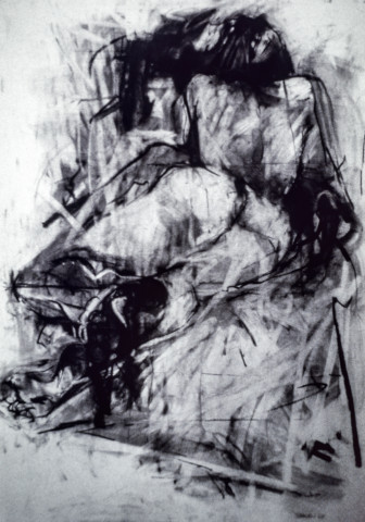 Marion Borgelt Figure Study, 1981; charcoal on paper; enquire