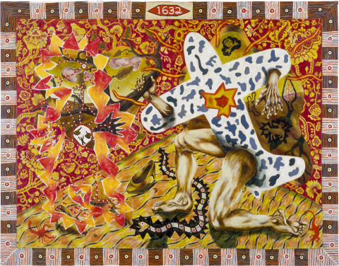 Gary Carsley The transformation of Daphne (1632), 1986; oil paint on canvas; 180 x 240 cm; enquire