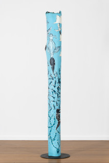 Dhambit Munuŋgurr Djarrak ga Gopu, 2025; 1839-25; acrylic on wood; 289 x 36 x 36 cm; enquire
