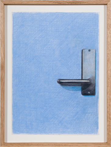 Callum Morton Door #2, 2024; pencil and gouache on paper; 42 x 30 cm; more info; enquire