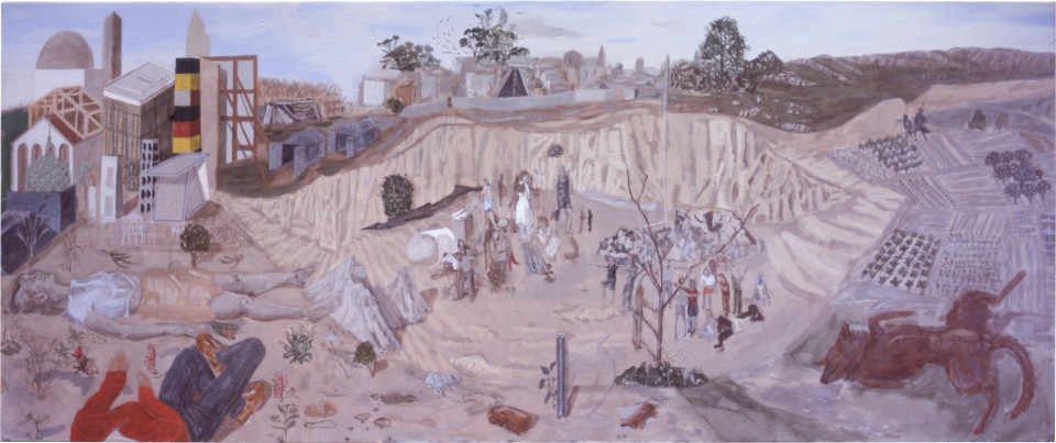 The Idea of Good Government, 1983, acrylic on linen, 152 x 366 cm