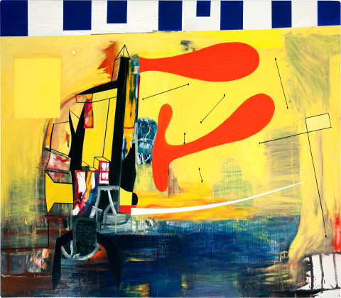 Gareth Sansom Bliss, 2010; Oil and enamel on linen; 198 x 228.6 cm; enquire