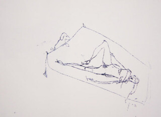 Tracey Emin Untitled, 1999; black ink on paper; 30 x 42 cm; enquire