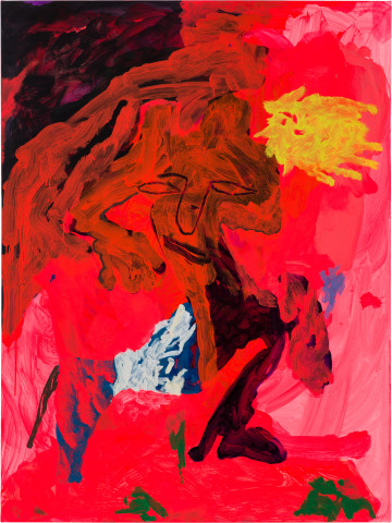 Tom Polo the flesh and the fantasy, 2019; Flashe and oil on canvas; 182 x 138 cm; enquire