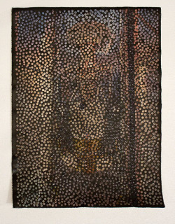 Daniel Boyd Untitled, 2012; oil and archival glue on canvas; 68 x 51 cm; enquire