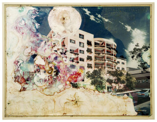 Hany Armanious Teleplastic Emanations, 1992; altered Readymade in conjunction with evicted Surry Hills residents; 131.5 x 171.5 cm; enquire