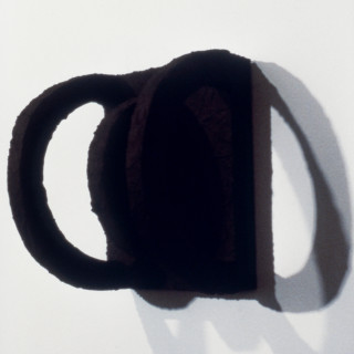 Hilarie Mais Comfort, 1984; from the series New Friends; timber and surface media; 23 x 18 x 16 cm; enquire