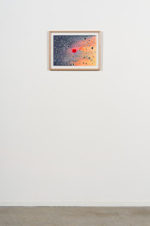 installation view; Callum Morton The Hole Story #12: Space Junk, 2026; pencil and gouache on paper; 30 x 42 cm; enquire