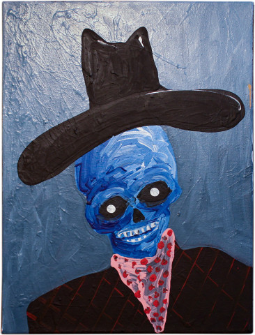 David Griggs Frat of the Obese 16, 2011; acrylic on canvas; 62 x 46.5 cm; enquire