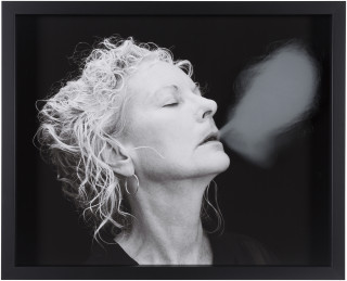 Julie Rrap Blow Back #30, 2018; digital print and handground glass; 52 x 64 cm; Edition of 3 + AP 1; enquire