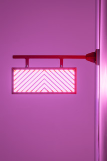 Callum Morton City Lights #13, 2026; steel, powder coating, lights; 34.5 x 66 x 12 cm; enquire
