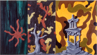 Tony Clark Chinoiserie Landscape, 1987; oil on canvas board; 40.6 x 71 cm; enquire