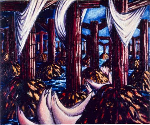 Jan Murray The Three Graces, 1983; oil on canvas; 168 x 198 cm; enquire