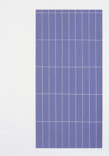 Robert Jacks Grid, 1974; silkscreen print; sheet 66 x 51 cm, image 52.8 x 25.4 cm; enquire