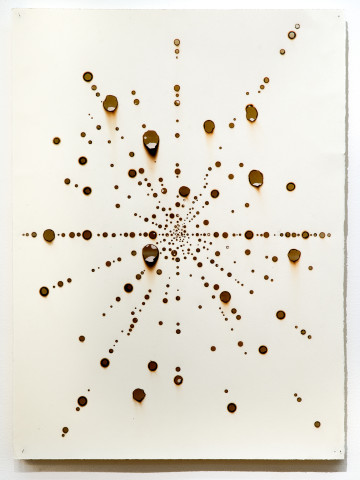 Lindy Lee Conflagrations From the End of Time (10), 2009; paper, fire; 76 x 56 cm; enquire