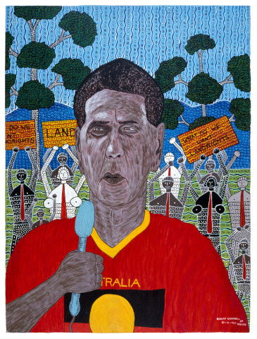 Robert Campbell Jnr Charlie Perkins, 1987; acrylic on canvas; 91 x 120 cm; enquire