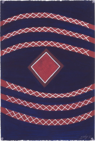 Fiona Foley Fresh Water/ Salt Water, 1992; pastel on paper; 56 x 38 cm; enquire