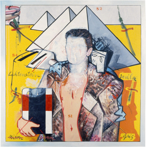 Juan Davila Ned Kelly, 1984; oil on canvas; 137 x 137 cm; enquire