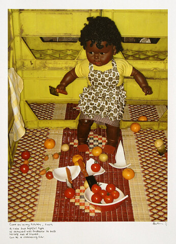 Destiny Deacon Come on in my kitchen, 2009; inkjet print from digital image on archival paper; 80 x 60 cm (image size); 105 x 81 cm (paper size); Edition of 5 + 2 APs; enquire