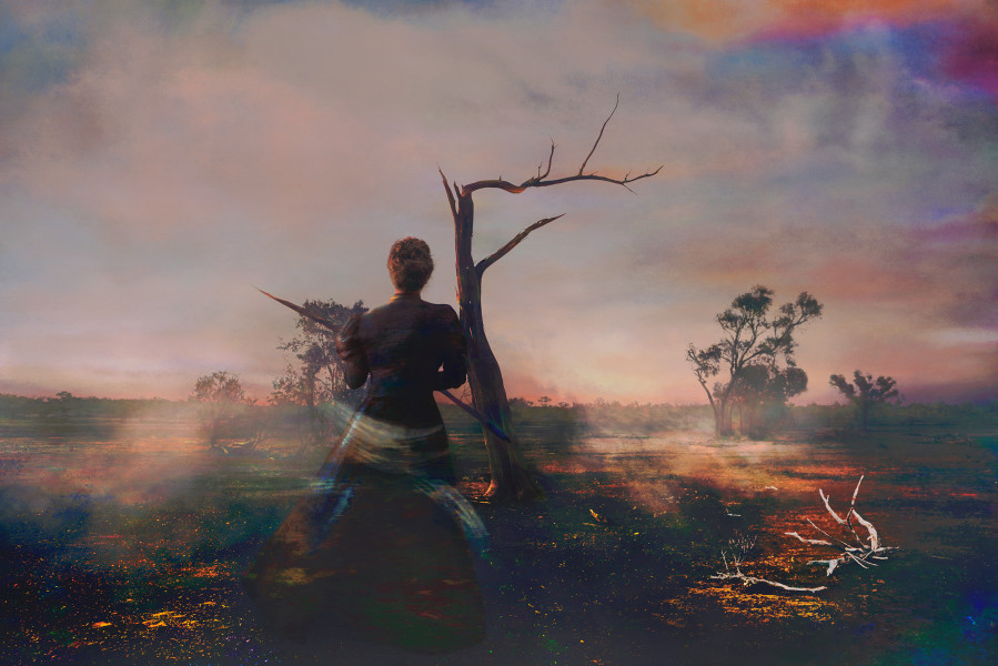 Tracey Moffatt Justice, 2024; from the series The Burning; digital colour print; 128 x 190 cm (framed); Edition of 6 + 2 AP; more info; enquire