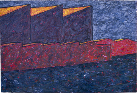 Mandy Martin Sawtooth 5, 1981; oil on canvas; 120 x 180 cm; enquire