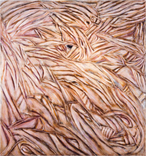 Marion Borgelt Fossilized Painting, 1987-88; oil on canvas; 214 x 198 cm; enquire