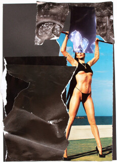 Jacqueline Fraser The Making of Breathless, 2011; collage; enquire
