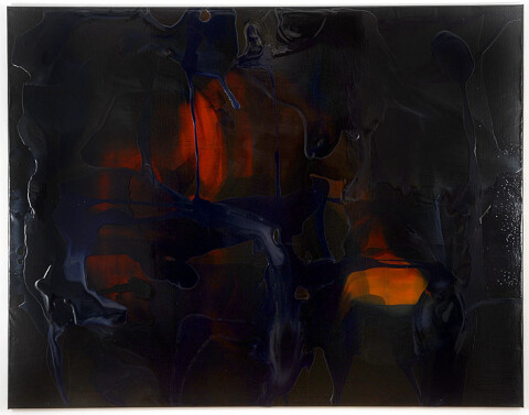 Dale Frank 9. The Unattended Funeral where both your indifference and your lust turn red, 2007; varnish on canvas; 200 x 260 cm; enquire