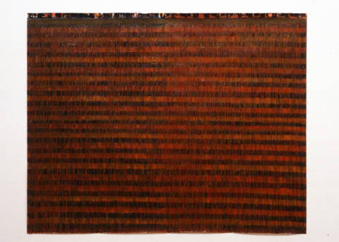 Trevor Richards Map 3, 1991-92; acrylic and enamel on arches paper; 120 x 150 cm; enquire