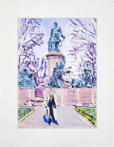 Gunter Christmann In the Park, 1989; oil on canvas; 84 x 66 cm; enquire