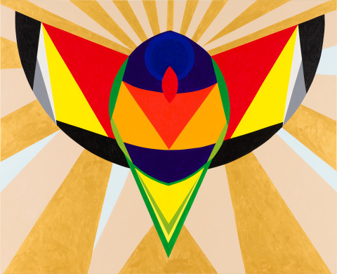 Mikala Dwyer 6, 2021; acrylic on canvas; 198.5 x 244 cm; more info; enquire