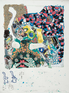 Rohan Wealleans The cat’s pyjamas, 2009; paint on paper; 61 x 48 x 4.5 cm; Paper size: 51 x 38cm; enquire