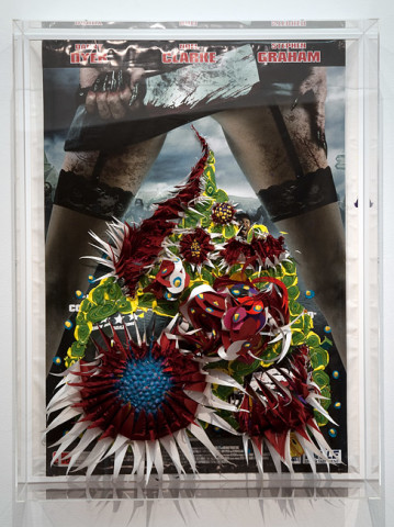 Rohan Wealleans Toxic Shock Discharge, 2010; house paint, paper, polystyrene; 104 x 79 x 25 cm; enquire