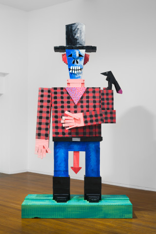 David Griggs Australia Rest in Peace, 2019; acrylic on recycled wood; 296 x 180 x 81 cm; enquire