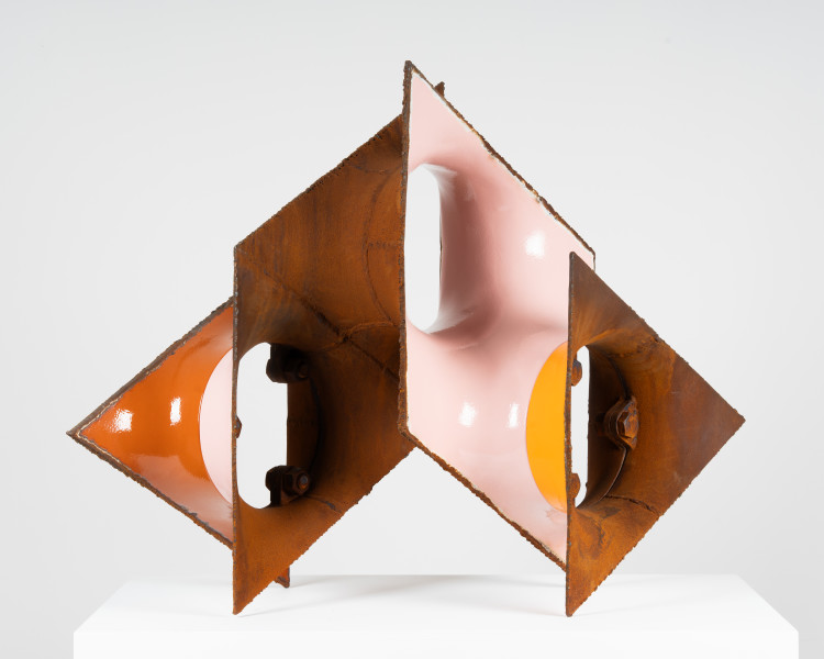 James Angus Mother, 2025; steel, enamel paint; 80 x 87 x 59 cm; enquire